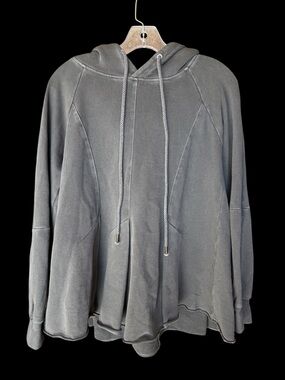 Anthropologie PILCRO and The Letterpress Flynn Washed Flare Hoodie Size M